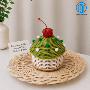 Panier-cadeau Gergean, best-seller, boîte à cupcakes en rotin faite à la main, panier en osier de qualité supérieure, décoration pour Ramadan et Eid - Product Image 2