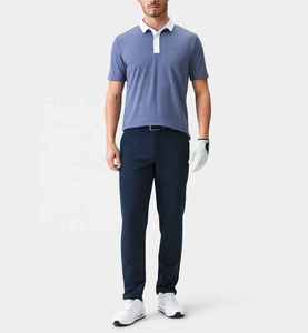 Camiseta Polo de Alta Calidad con Bordado de Tela Jacquard para Hombre, Camisetas de Golf con Logotipo Personalizado, Camisetas Polo de Manga Corta Regular - Product Image 2