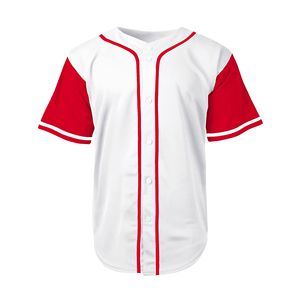 เสื้อเบสบอลผ้าโพลีเอสเตอร์ 100% ราคาถูก สีพื้น ไม่มีลาย  ขั้นต่ำในการสั่งซื้อน้อย คุณภาพสูง - Product Image 2