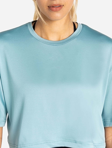 Customize Oversized Women High Quality <b>Acid</b> Wash <b>Drop</b> Shoulder Thick Heavyweight T-Shirt Crop Tops for Women - Product Image 6