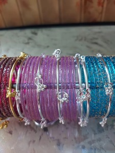 Modern Stylish Kashmiri Fashion Womens Trendy Stackable Silver Plated Eco Friendly Unique Design Customizable Bangles - Product Image 1