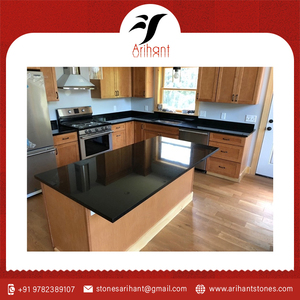 Premium Absolute Black <b>Granite</b> Tiles for Stylish Flooring, Wall Cladding, and Interior Decoration - Product Image 6