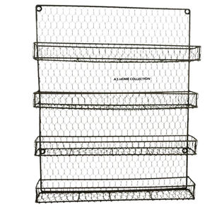 Étagères et unités de rangement très fonctionnelles, neuves, finition noire, 4 niveaux, en fer, métal et verre, à bas prix - Product Image 3