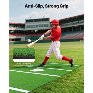 Tappetino da Allenamento per Baseball e Softball 12x6 ft, Attrezzatura per Pratica di Battuta, Tappeto per Home Plate, Materassino per Allenamento Domestico - Product Image 4