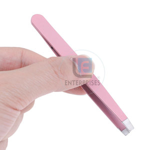 Premium Quality Stainless Steel Eco-Friendly Eyebrow Tweezers with Customized Logo and Low Price - Product Image 4