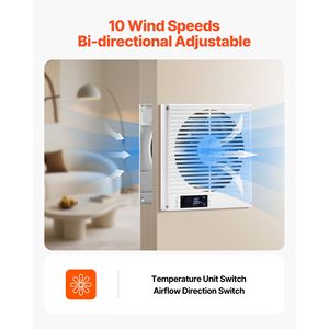 Ventilatore da Parete 2-in-1 da 7,5 Pollici, 305 CFM con Telecomando a 10 Velocità, Silenzioso, per Magazzini - Product Image 3