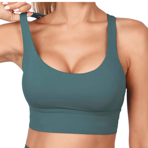 Soutien-gorge de sport OEM pour femme à maintien intégral, sublimation, 93 % polyester, 7 % élasthanne, pour yoga, fitness et entraînement - Product Image 6