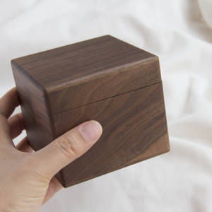 Wooden <b>Watch</b> Box With Snap Closure Durable Wood Inner Material Rectangle Shape - Product Image 3