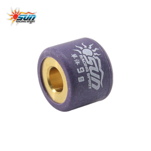 ลูกกลิ้ง CVT SUN RACING ขนาด 15x12 มม. 9 กรัม สำหรับ MIO 100 ผลิตในไต้หวัน แกนทองเหลือง ชุดลูกกลิ้งวาเรียเตอร์ 6 ชิ้น - Product Image 4