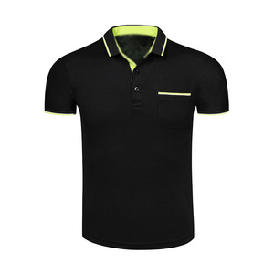 INTERKNIT INTERNATIONAL Chemises pour hommes style urbain à manches courtes, couleur unie, coupe ajustée, respirantes, en polyester/coton - Product Image 2