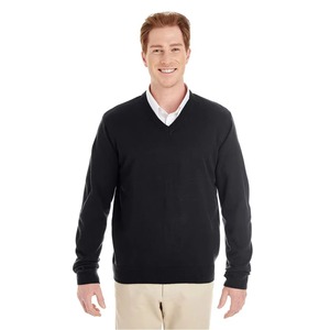 เสื้อสเวตเตอร์คอวีผู้ชาย ผ้าฝ้าย 100% แบบเรียบ คลาสสิก ไซส์ UK S-4XL - Product Image 4