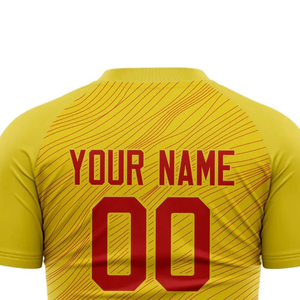 เสื้อฟุตบอลโลโก้สั่งทำพิเศษ ปี 2026 ขายดีที่สุด ดีไซน์ใหม่ แขนสั้นสำหรับผู้ชาย ผ้าโพลีเอสเตอร์ 100% แห้งเร็ว ระบายอากาศได้ดี บริการ OEM ODM - Product Image 4