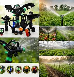 Arroseur à impact circulaire robuste pour l'irrigation agricole, pulvérisateur de 12 pouces à filetage mâle pour l'agriculture - Product Image 4