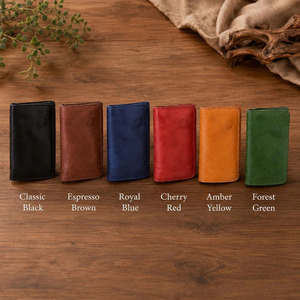 Premium leather key holder <b>wallet</b> with secure snap closure and elegant vintage design Premium Key holder <b>Wallet</b> <b>Smart</b> Key <b>Wallet</b> - Product Image 6
