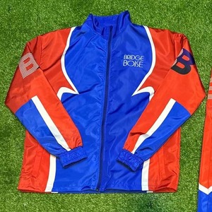 Lightweight Nylon Polyester Sports Windbreaker Set Custom Hooded Zip Jacket Training Outfit for Gym Running Sports Running - Product Image 4