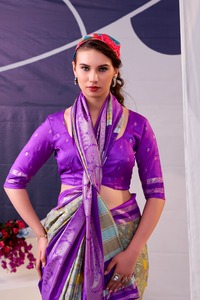 <b>Indian</b> Traditional Casual Saree with Floral Print for Daily Wear and Festive Function for Women Comfortable Fancy Trendy Outfit - Product Image 3