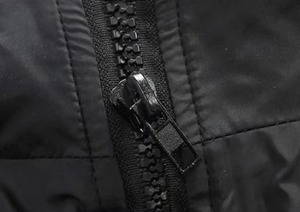 Chaqueta de Hombre con Cuello Alto y Forro a Cuadros Negro Azabache, Ligera, con Cierre Frontal, Estilo Casual, OEM - Product Image 5