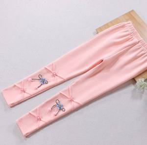 Leggings Vintage para Niñas, Pantalones Finos Ecológicos 100% Algodón para Bebés y Niños Pequeños - Product Image 4