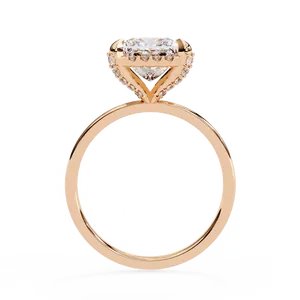 Splendid Radiant Lab grown Diamond Gold <b>Ring</b> Luminescent Border Unisex <b>Sovereign</b> Engagement Gift - Product Image 4