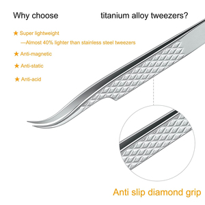 Pinzas para Pestañas de Acero Inoxidable de Alta Calidad, Doble Curvatura, Producto Premium para el Cuidado de las Pestañas, para Mujeres y Hombres 2026 - Product Image 3
