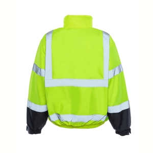 Chaqueta de Alta Visibilidad Premium, Ropa de Trabajo de Seguridad Reflectante, Logotipo Personalizado, Proveedor OEM, Chaqueta Impermeable para Construcción Industrial - Product Image 2