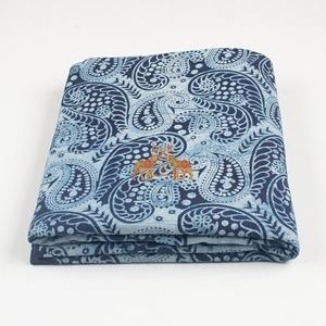 Tissu en coton 100% imprimé à la main au bloc d'indigo traditionnel, artisanal, héritage de Jaipur, écologique - Product Image 6