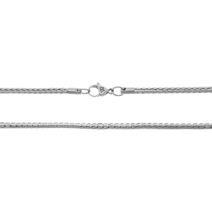 Collar minimalista de cadena de serpiente de acero inoxidable chapado en plata de ley 925, unisex, para uso diario, joyería de moda. - Product Image 3