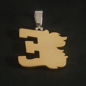 Pendentif initial en argent 925 et moissanite pour homme, style hip-hop, nouveau, unisexe, classique, punk rock, lettres de l'alphabet, pour tous les jours - Product Image 4