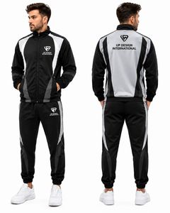 Chándal Deportivo Personalizado de Poliéster para Hombre, con Cremallera Completa, Conjunto de Entrenamiento, Ropa Deportiva, Fabricación OEM ODM - Product Image 1