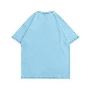 Camiseta de cuello redondo para hombre, con estampado 3D en relieve, de algodón grueso, de alta calidad. - Product Image 4