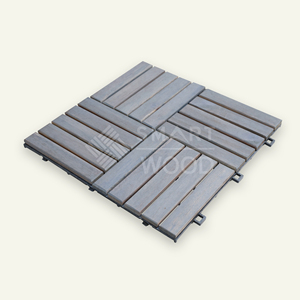 Dalles de terrasse en bois d'acacia SMARTWOOD à clipser, imperméables, antidérapantes, pour l'extérieur, pour la cour, le bord de la piscine, prix d'usine - Product Image 3