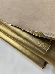 Véritable peau de mouton dorée, idéale pour chaussures, sacs, artisanat, cuir entier, luxueux, haute qualité - Product Image 6