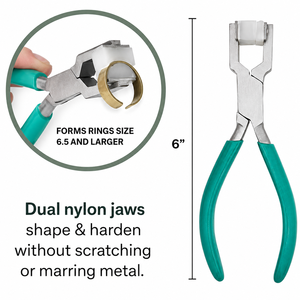 Pince à former les métaux à tête en nylon, outil de façonnage de bijoux à rayons larges, moyens et miniatures ZetomedPro - Product Image 4