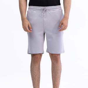 Short pour homme gris, doux, respirant, léger, de haute qualité, confortable, coupe ajustée, très vendu, élastique, vêtements de fitness, logo personnalisé - Product Image 1