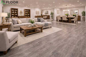 Suelo Vinílico Rígido SPC ATTFloor de Vietnam, Diseño de Madera de Roble Natural Ecológico y Moderno, Resistente al Agua, Diseño Gráfico para Hoteles - Product Image 6