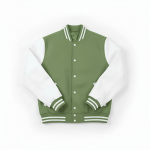 เสื้อแจ็คเก็ตวาร์ซิตี้ชาย ผ้าฝ้ายผสมโพลีเอสเตอร์ 360 GSM ทรงปกติ ติดกระดุมแป๊ก แขนยาว สไตล์ลำลอง สตรีทแวร์ เนื้อผ้านุ่ม สวมใส่สบาย รับผลิตแบบ OEM - Product Image 4