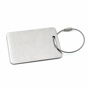 Custom Brand ID <b>Name</b> laser engraved metal bag <b>tags</b> for Souvenir Gifts Waterproof Portable Outdoor Use - Product Image 6