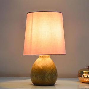 Rattan <b>Table</b> Lamp Cream Drum Shade Decorative <b>Bedside</b> Floor Lamp for Living Room Hotel - Product Image 1