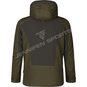 Veste tactique de terrain en toile 100 % coton, coupe-vent, pour le camping d'hiver, la chasse et l'entraînement en extérieur, bicolore avec capuche, vente en gros - Product Image 2