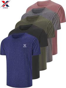 <b>V</b> <b>Neck</b> <b>Men</b> Solid <b>T</b> <b>Shirts</b> Contrast Trim 100% Polyester Casual Style Quick Dry Fabric 240g Heat-Transfer Printing OEM Custom Logo - Product Image 3