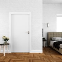 Portes intérieures en bois massif, PVC et WPC, isolation phonique, pour appartement, salon, hôtel, chambre, salle de bain, cuisine, villa, école