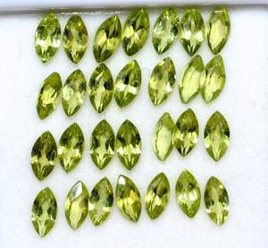 Peridoto Natural Facetado en Forma de Marquesa, Preciosa Piedra Preciosa Suelta con Juego de Color para Fabricación de Joyas, Venta al por Mayor - Product Image 4