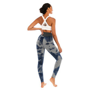 Leggings de sport noirs taille haute pour femmes, pantalons de yoga respirants avec fermeture élastique à la taille, en satin AND1 - Product Image 3