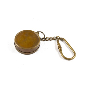 จี้เข็มทิศโลหะทองเหลืองโบราณของทะเลแหวนพวงกุญแจของขวัญขององค์กรพร้อมห่วงทองเหลืองพวงกุญแจส่งเสริมการขายและคาราไบเนอร์ - Product Image 3