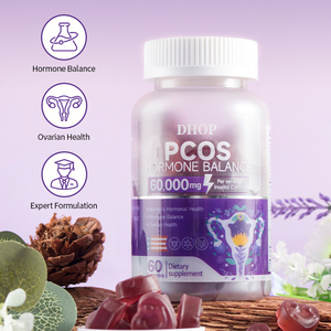Gomitas para el equilibrio hormonal y del azúcar en sangre para mujeres con inositol, vitamina D3 y chasteberry para la salud femenina. - Product Image 2