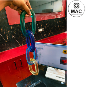 Cadenas de Resina Decorativas para el Hogar, Personalizadas, con Alta Transparencia, Varios Colores Opcionales - Product Image 4