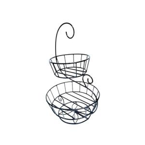 Corbeille à fruits ronde à 2 niveaux en fil métallique, moderne, de haute qualité, tendance, prix abordable, taille et forme personnalisables - Product Image 6