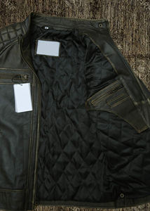 Vestes en cuir PU de qualité supérieure, faible MOQ, streetwear, marque privée pour hommes, très vendues, les plus populaires, vestes d'hiver élégantes. - Product Image 6