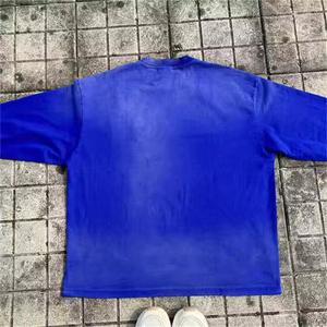 Camiseta Vintage Lavada con Efecto Desgastado, Oversize, Estilo Urbano, Personalizable con Logotipo, Unisex, Algodón, OEM, ODM, Marca Privada, Venta al Por Mayor - Product Image 2