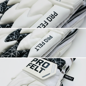 Protective High-Grip Sports Gloves for Fast <b>Bowling</b> & Batting Performance White Black High Performance Cricket Batting Gloves - Product Image 4